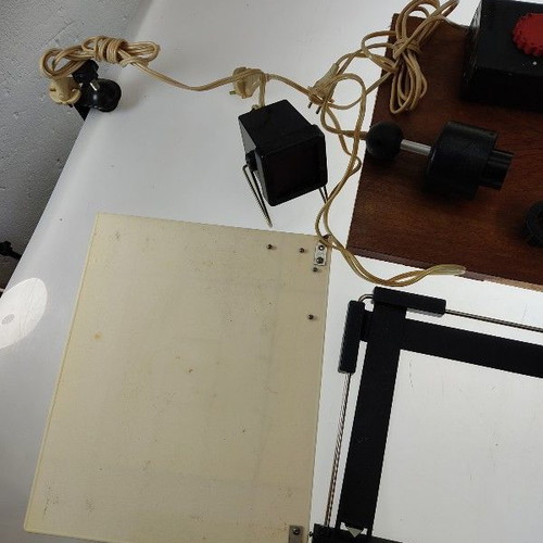 Russian old photo enlarger with carrying case used