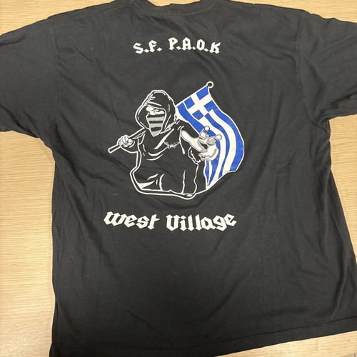 Paok West Village T-shirt used, official replica, size L