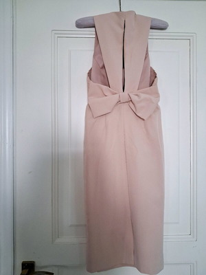 Imperial women's dress new pink with impressive back and bow