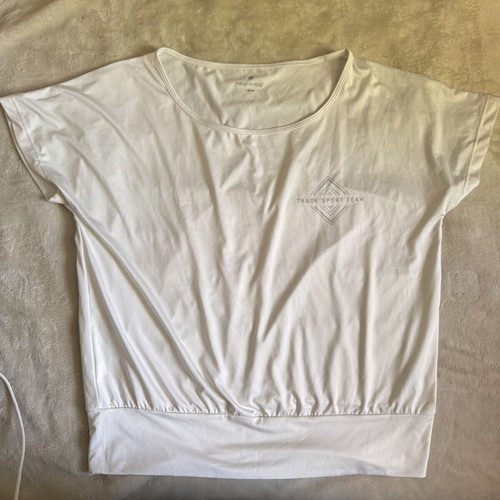 Womens loose see-through tshirt Newcential size S, like new, white