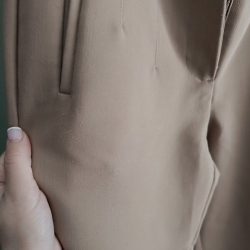 Zara high-waisted pants used, beige, size S
