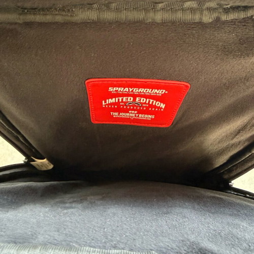 Sprayground 3DSG Blackout Smartpack laptop bag like new, black and gray