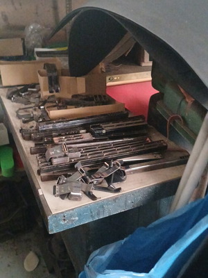 Olympia leather cutting press like new, embossing and slitting machine