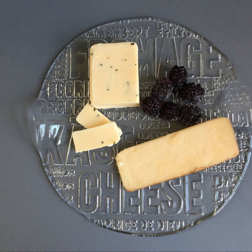 IVV Art Glas Italy cheese platter 32 cm new 1970-1980