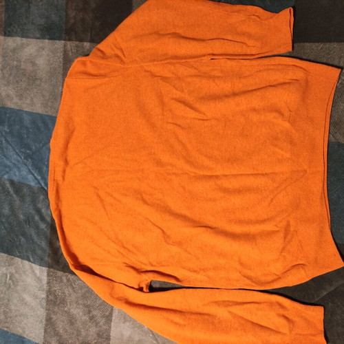 Kappa pullover used, orange, size XL with small hole