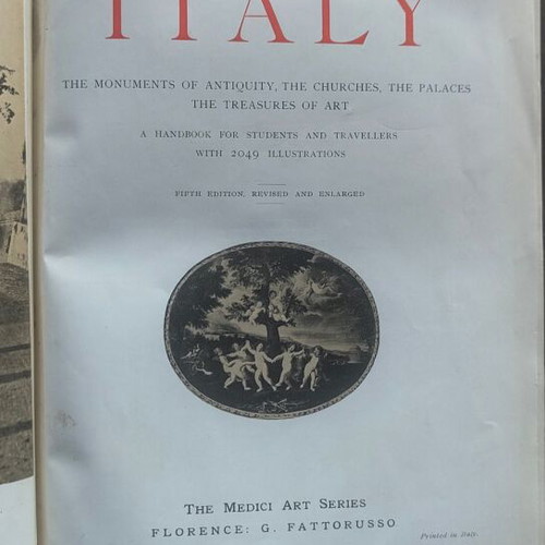 Wonders of Italy rare book used, leather-bound 1928 edition