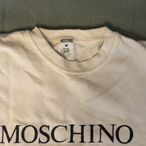 Moschino sweatshirt white, like new, size L
