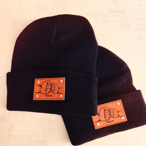 Dad and son hat set new, black