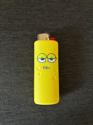 Θήκη αναπτήρα Bic Μπομπ Σφουγγαράκης καινούργια 3D printed