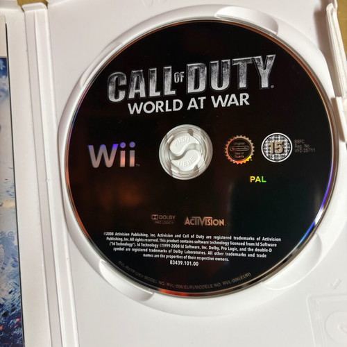 Call of Duty World at War Wii game