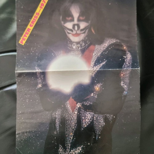 Eric Carr & Peter Criss Kiss double-sided poster like new