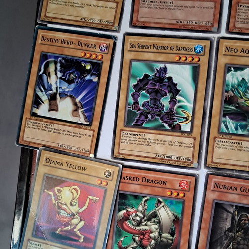 Yugioh cards used