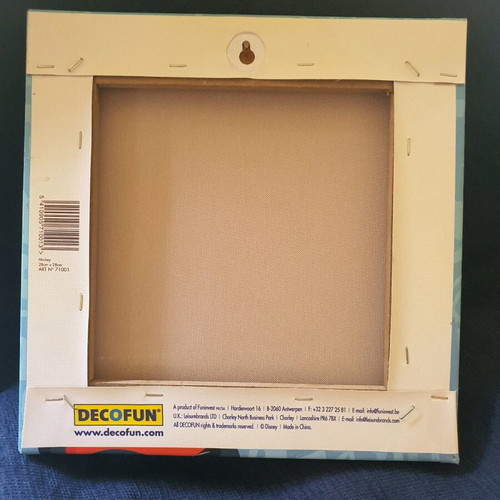 Mickey Mouse Art Print like new, 28x28 cm, wooden frame