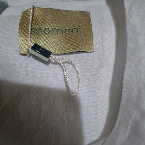Momoni Sofia T-shirt in Yarn Dyed Linen white like new, size S