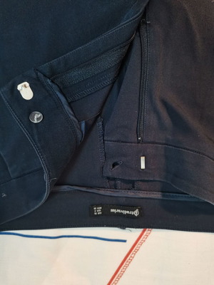 Stradivarius dark blue fabric pants size 36 like new