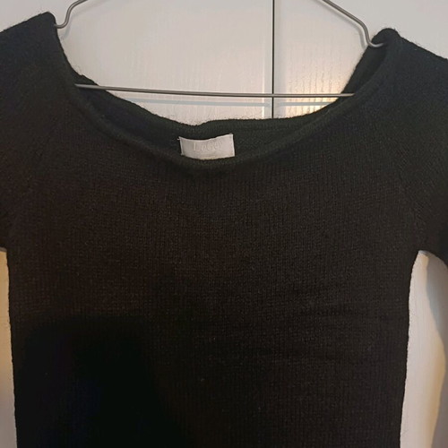LeGer knitted black midi dress like new