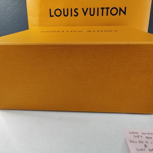 Louis Vuitton empty gift box and paper bag used