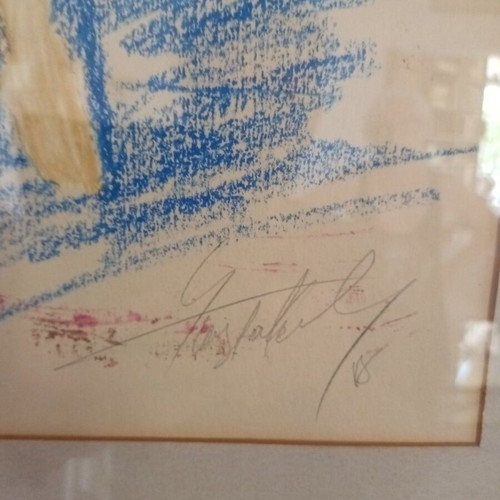 Pastel from the series by painter Giorgos Pastakas "The Angels" new