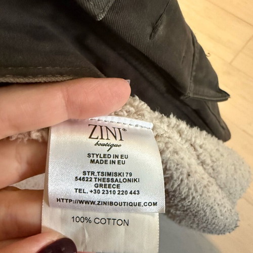 Zini jacket used, green, size S, with removable fur