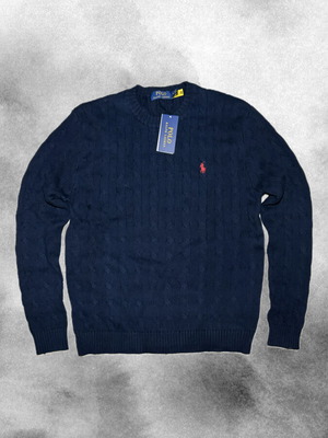 Polo Ralph Lauren Cable-Knit Sweater Navy new with tags
