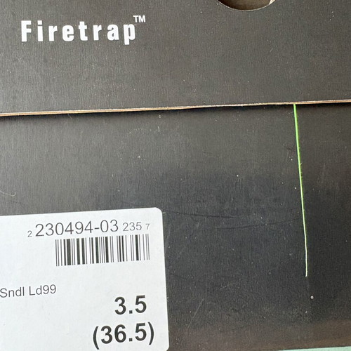 Firetrap women's sandals size 36 new, black and white