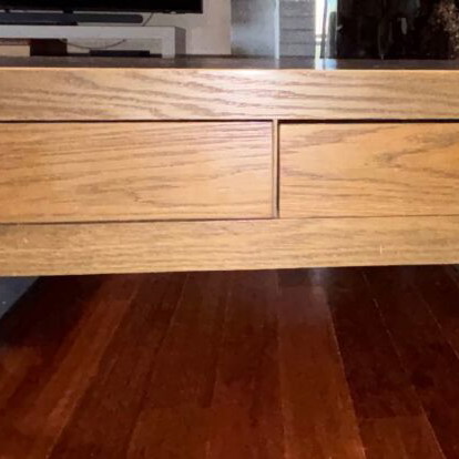 Coffee table Alexopoulos & Co like new, 120×80×40 cm, fressato oak