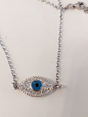 Oxette 925 silver necklace with eye used