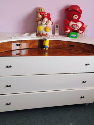 Bedroom vanity dresser used 1.29m x 0.78m with storage drawers