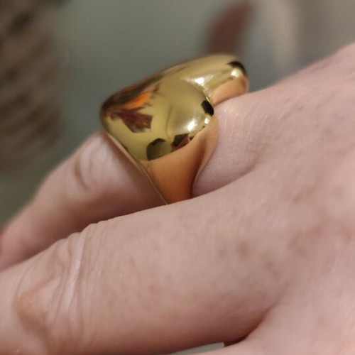 Heart ring new stainless steel gold color