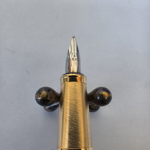 Parker IM Core Brushed Metal GT pen used