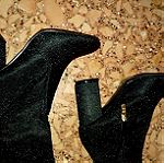  Γυναικεία παπούτσια ψηλές μπότες 38/39, μαύρα