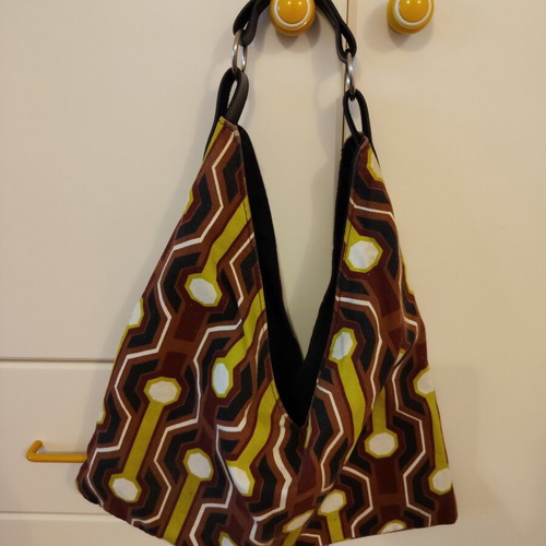 Vintage fabric shoulder bag like new