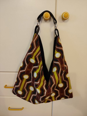 Vintage fabric shoulder bag like new