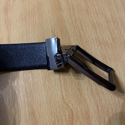 Trussardi reversible men's belt like new, black and silver, size 100