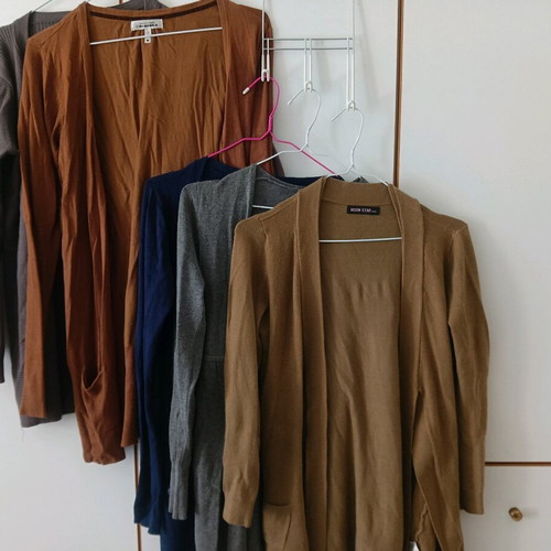 Cardigans like new, pack of 5, size M/L, multicolored