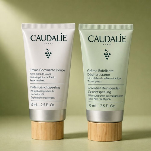 Caudalie facial exfoliation set 2 x 75ml
