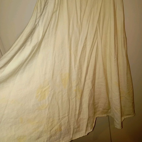 Midi romantic dress lemon used, large, Zara