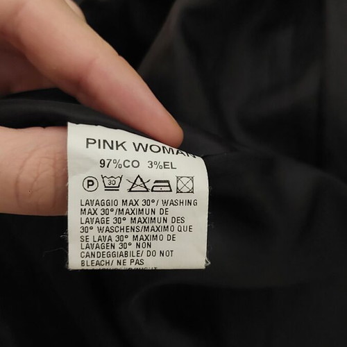 Pink Woman velvet coat like new, size S, black