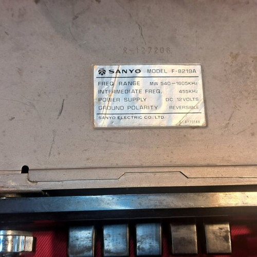 SANYO Vintage Car Radio AM used