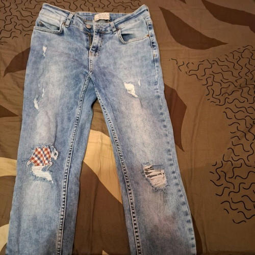 Dilvin blue skinny mid rise jeans new, size M, blue