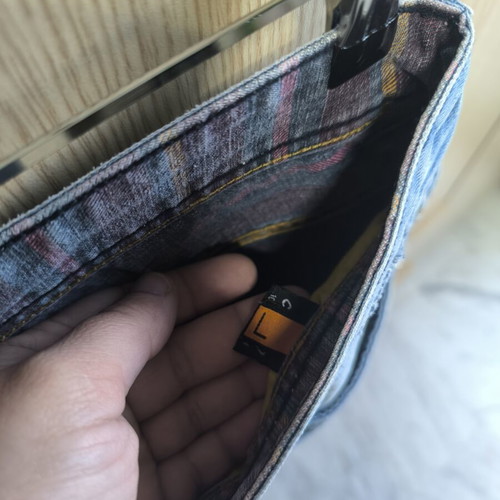 Men's denim bermuda shorts size L like new, blue