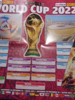 LARGE POSTER AND GUIDE OF THE SUN NEWSPAPER FOR THE WORLD CUP 2022