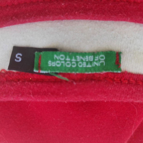 Benetton red T-shirt, size S