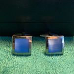 Cufflinks used, blue