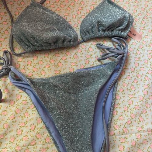 Women's swimsuit like new, blue, sizes L and XL