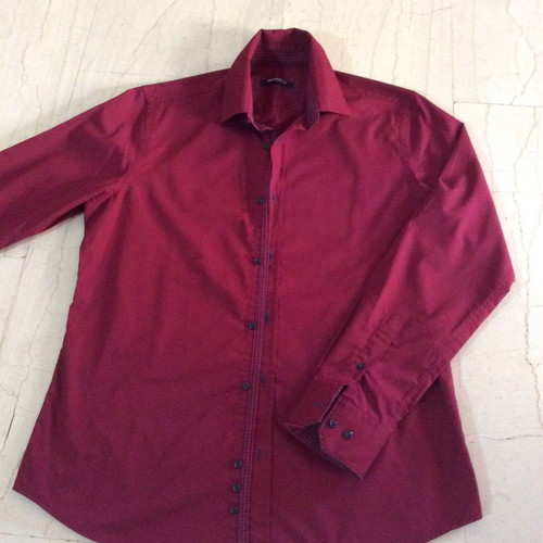Brand'S men's shirt used, size M, burgundy