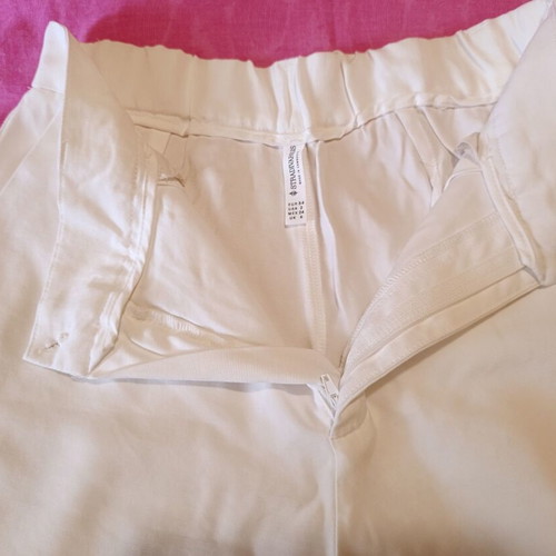 Stradivarius summer pants white like new