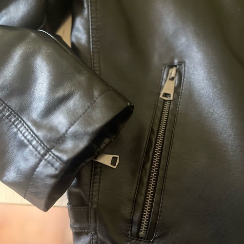 Prince Oliver leather jacket used with removable hood, size L