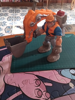 Jack Hammer Rescue Heroes figure used, vintage Fisher-Price toy