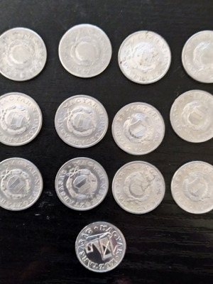 Hungarian Forint coins used, pack of 25 pieces